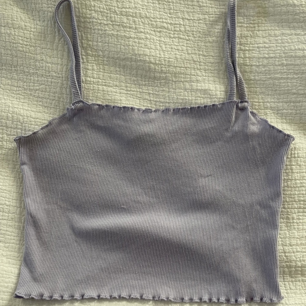 TopShop lavender cropped tank top